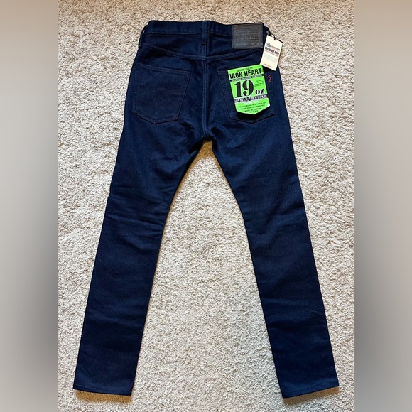 IRON HEART IH-555S-19ib 19oz Selvedge Denim Jeans Men’s Size 30 Rare